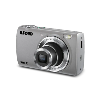 Ilford PIXI-Z 5x Zoom Silver Camera with SanDisk 32GB microSD