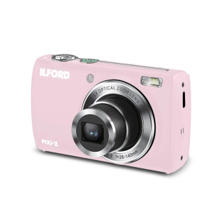 Ilford PIXI-Z 5x Zoom Pink Camera with SanDisk 32GB microSD