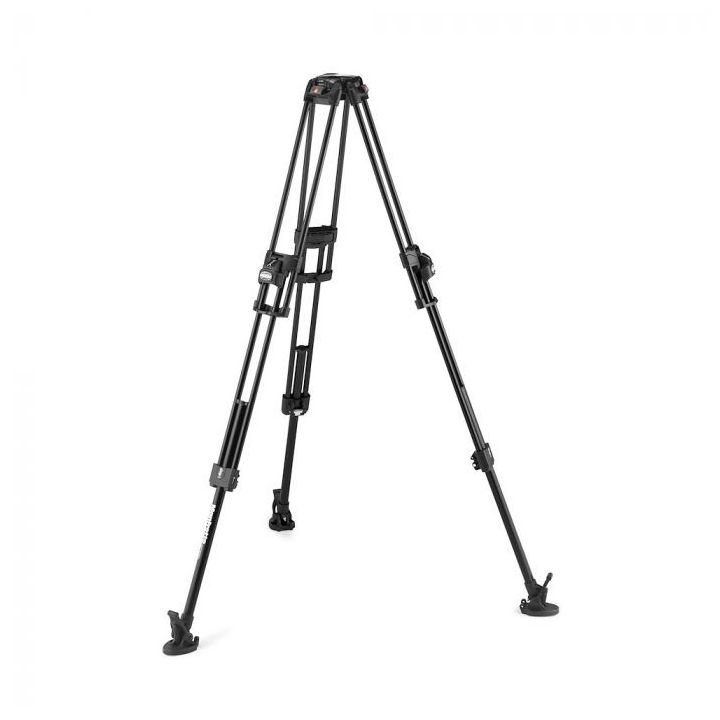 Manfrotto Aluminium Fast Twin Leg Video Tripod with Middle Spreader