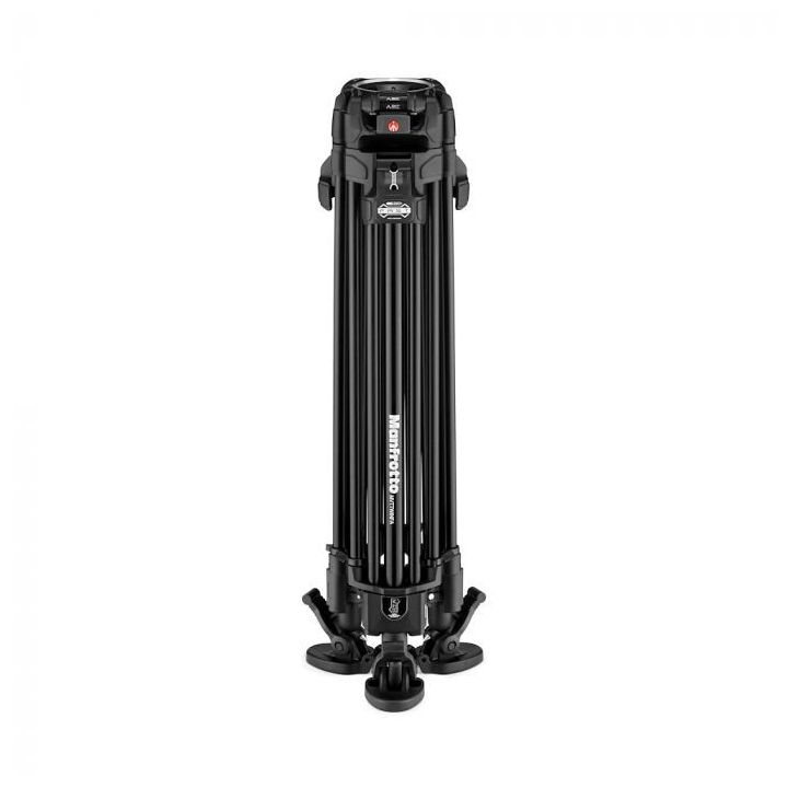 Manfrotto Aluminium Fast Twin Leg Video Tripod with Middle Spreader