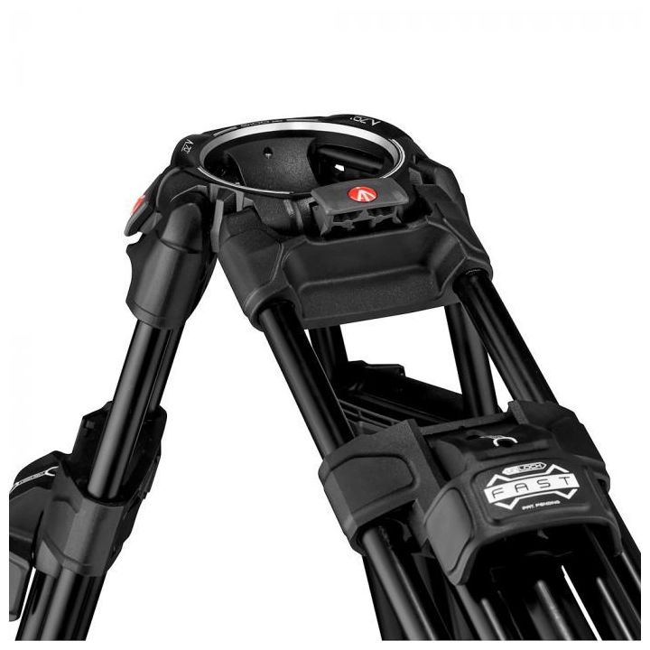 Manfrotto Aluminium Fast Twin Leg Video Tripod with Middle Spreader