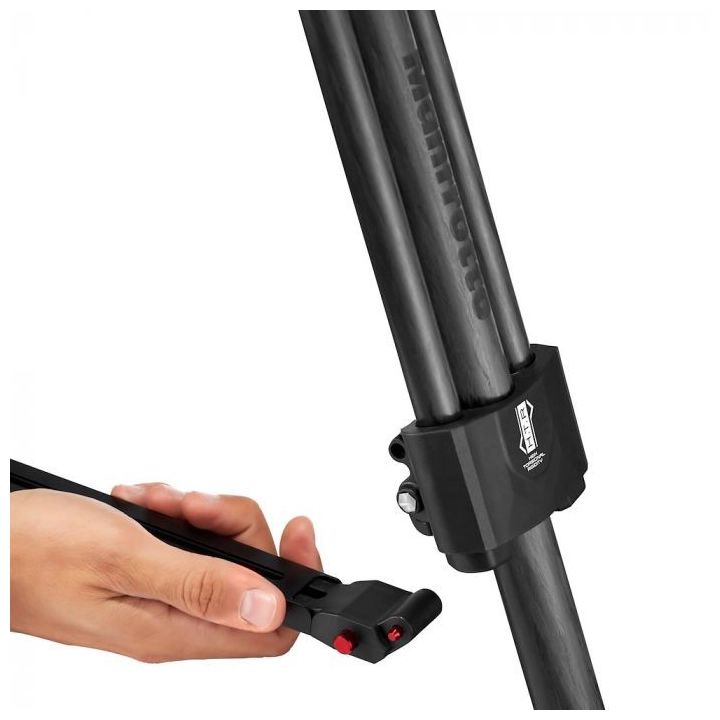 Manfrotto 645 FTT Fast Twin Carbon Fibre Video Tripod with Middle Spreader