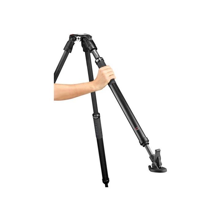 Manfrotto 504X Fluid Video Head and 635 Fast Single Leg Carbon Fibre Tripod