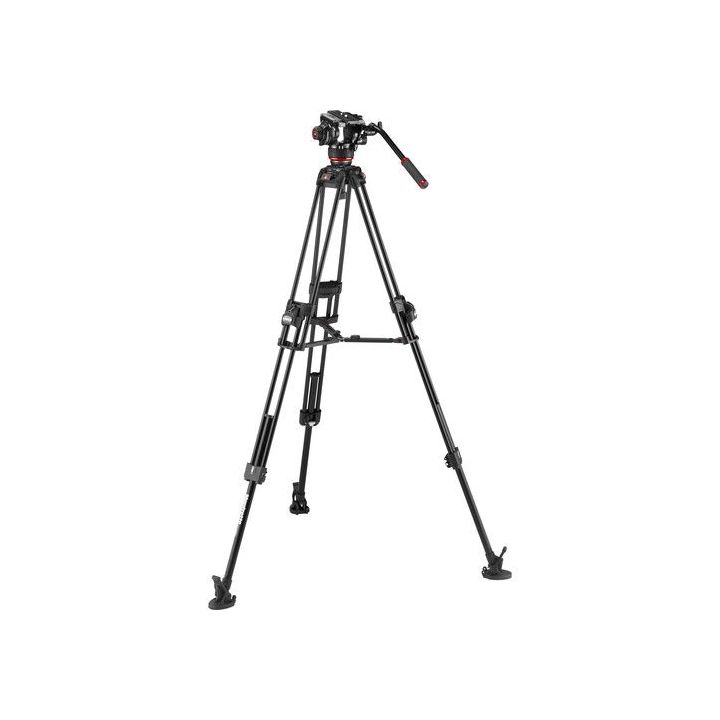 Manfrotto 504X Fluid Video Head and 645 Fast Twin Aluminium Tripod