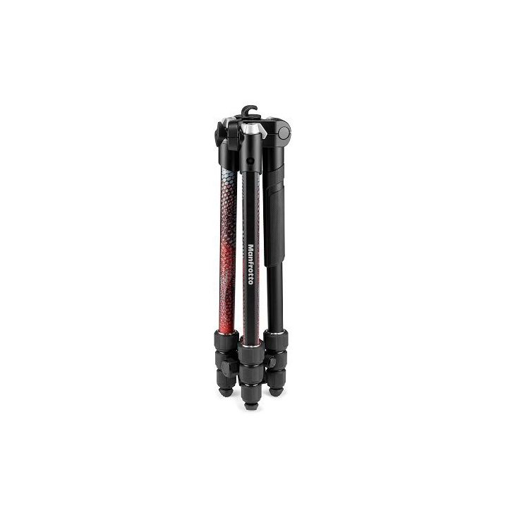 Manfrotto Element MII Red Aluminium 4-Section Tripod with Ball Head
