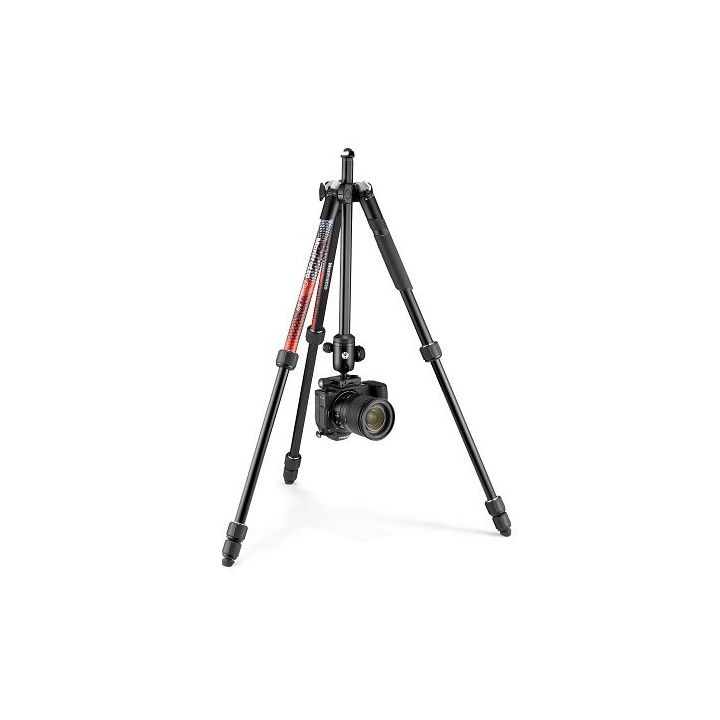 Manfrotto Element MII Red Aluminium 4-Section Tripod with Ball Head