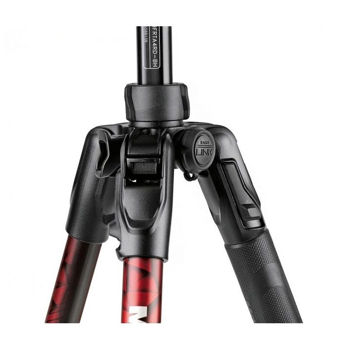 Manfrotto Befree Advanced Aluminium Travel Tripod with Ball Head and Twist Lock, Red