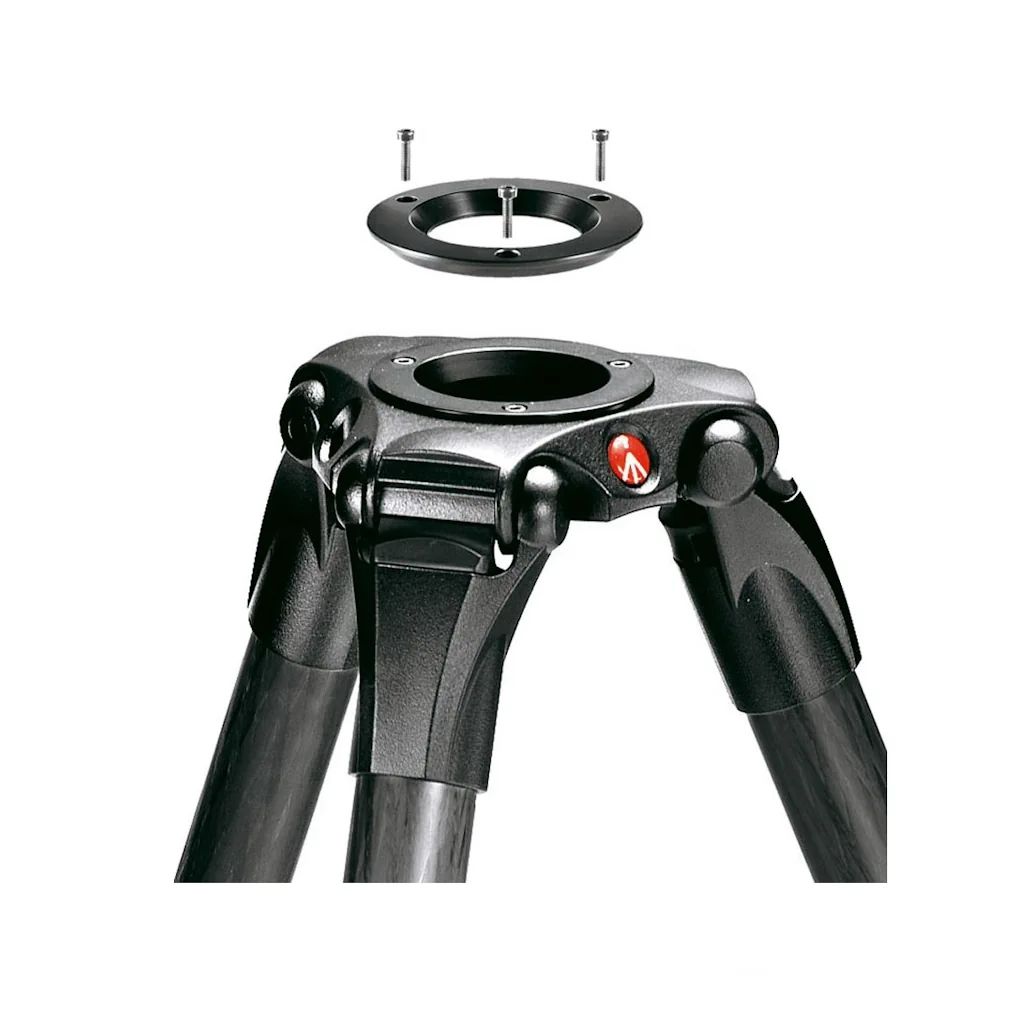 Manfrotto Carbon Fibre 3-Stage Video Tripod with 75/100mm Bowl