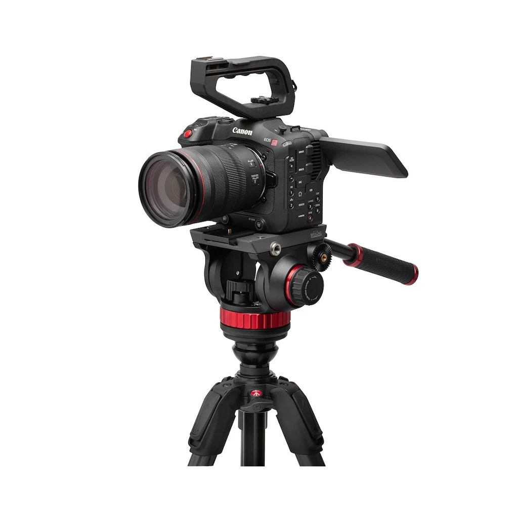 Manfrotto 502 Video Head and 055 Carbon Fibre 4-Section Tripod Kit