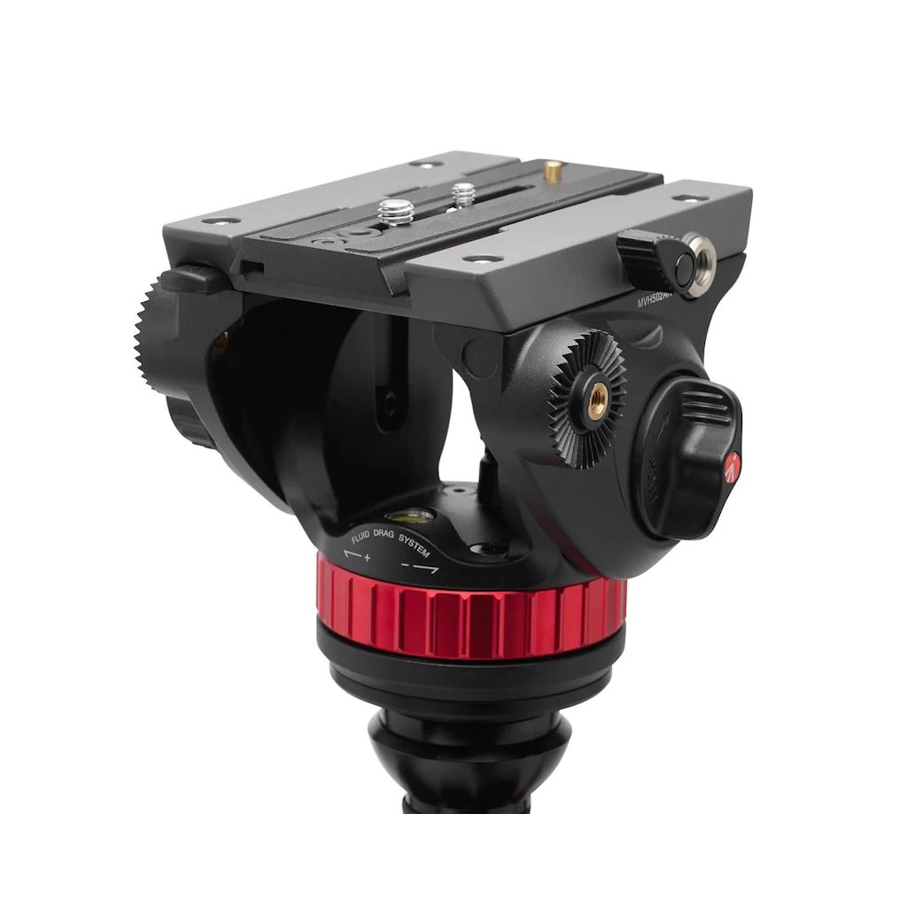 Manfrotto 502 Video Head and 055 Carbon Fibre 4-Section Tripod Kit