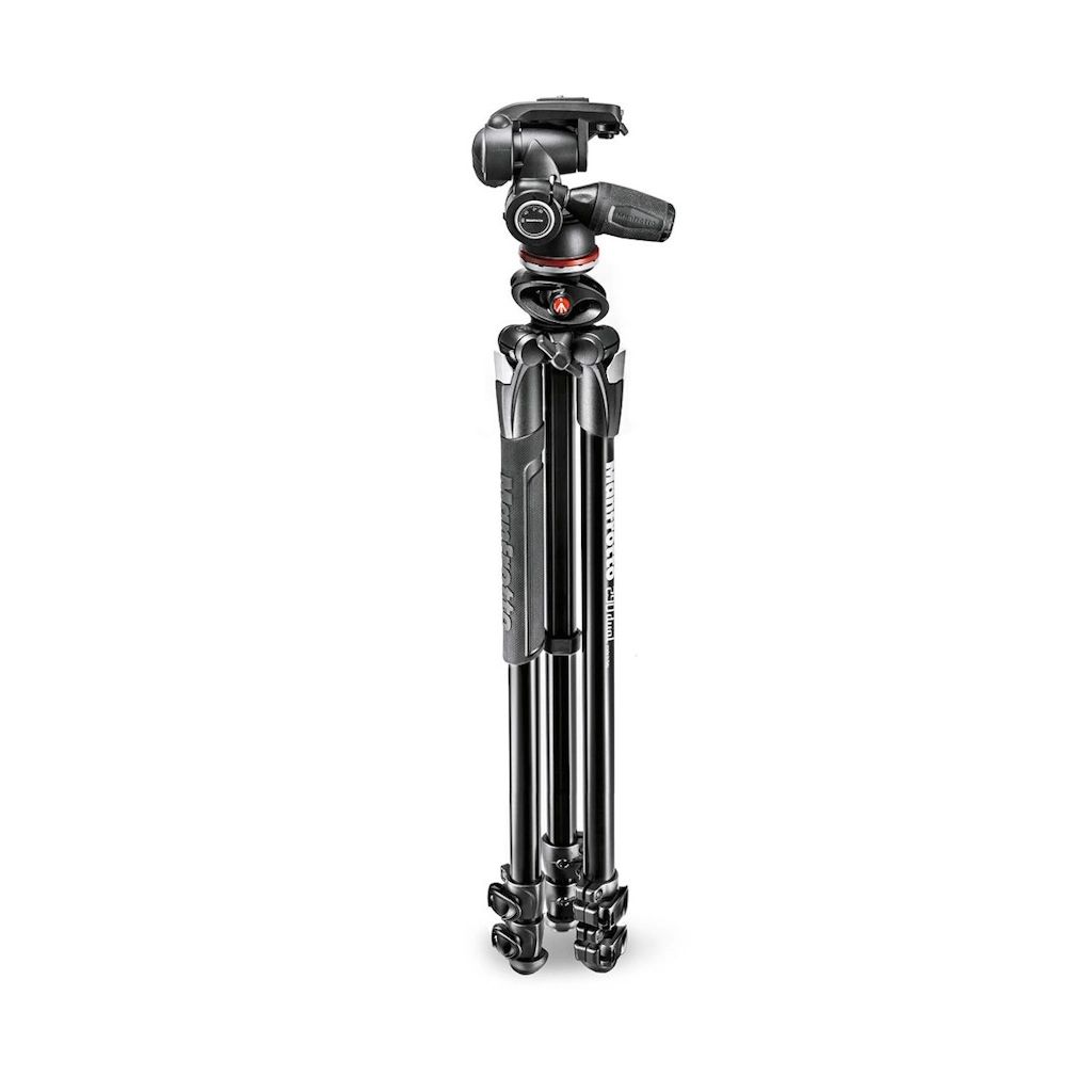 Manfrotto 290 Dual Aluminium 3-Section Tripod with 3-Way Head