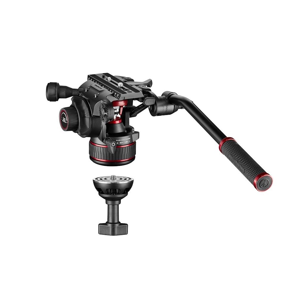 Manfrotto Nitrotech 608 and Carbon Fibre Twin Middle Spreader Tripod System