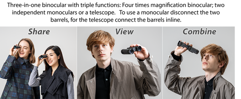 Pentax VD 4&times;20 WP Three-in-one Binoculars_features_1