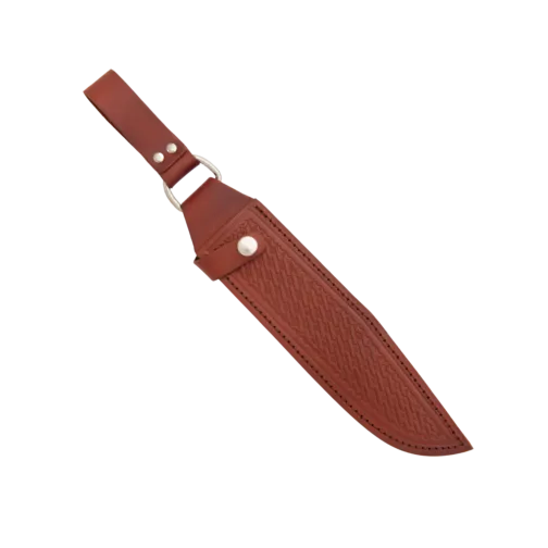 Bear & Son 15" Freedom Fighting Bowie Cocobola Knife with Leather Sheath