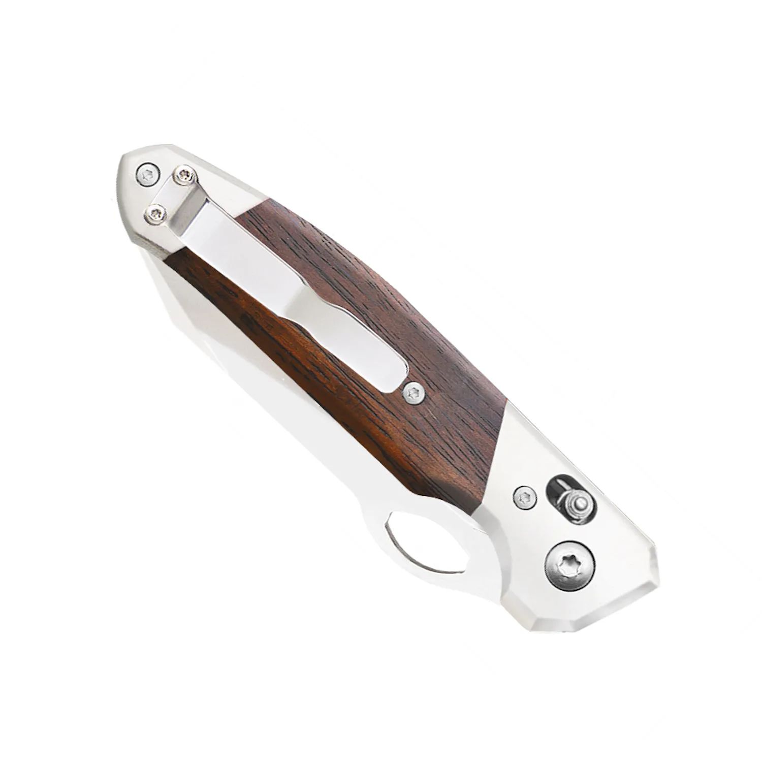 Bear & Son 4 3/8" Black G10 Slide Lock with Pocket Clip