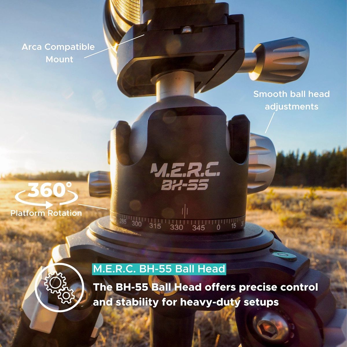 SLIK M.E.R.C. 404 Carbon Fiber Tripod Kit With CF-404 Legs And BH-55 Ball Head