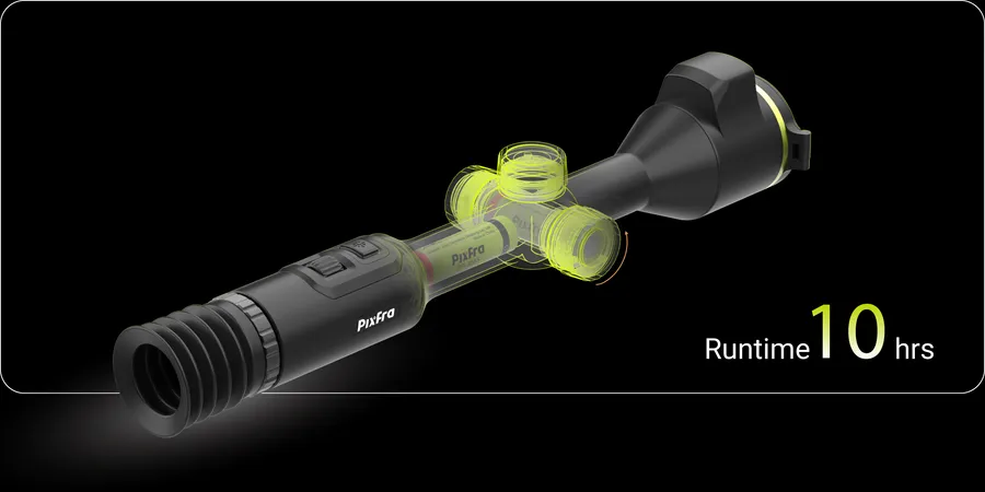 Pixfra PEGASUS 2 LRF Thermal Riflescope 50mm Pix 640x512 Dis 1600x1200