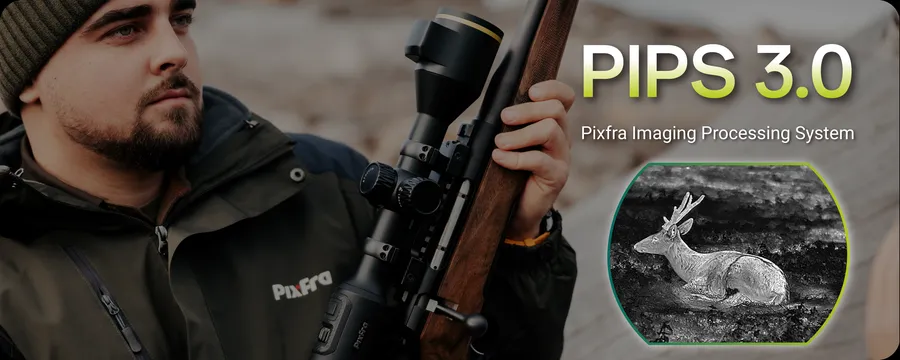 Pixfra PEGASUS 2 Internal LRF Thermal Riflescope 50mm Pix 640x512 Dis 1600x1200