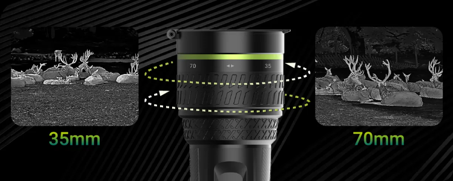 Pixfra SIRIUS HD Thermal Monocular OLED 50mm Pix 1280x1024 Dis 1920x1080