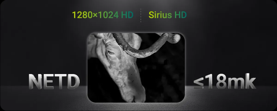 Pixfra SIRIUS HD Ther Zoom Monocular OLED 70mm Pix 1280x1024 Dis 1920x1080