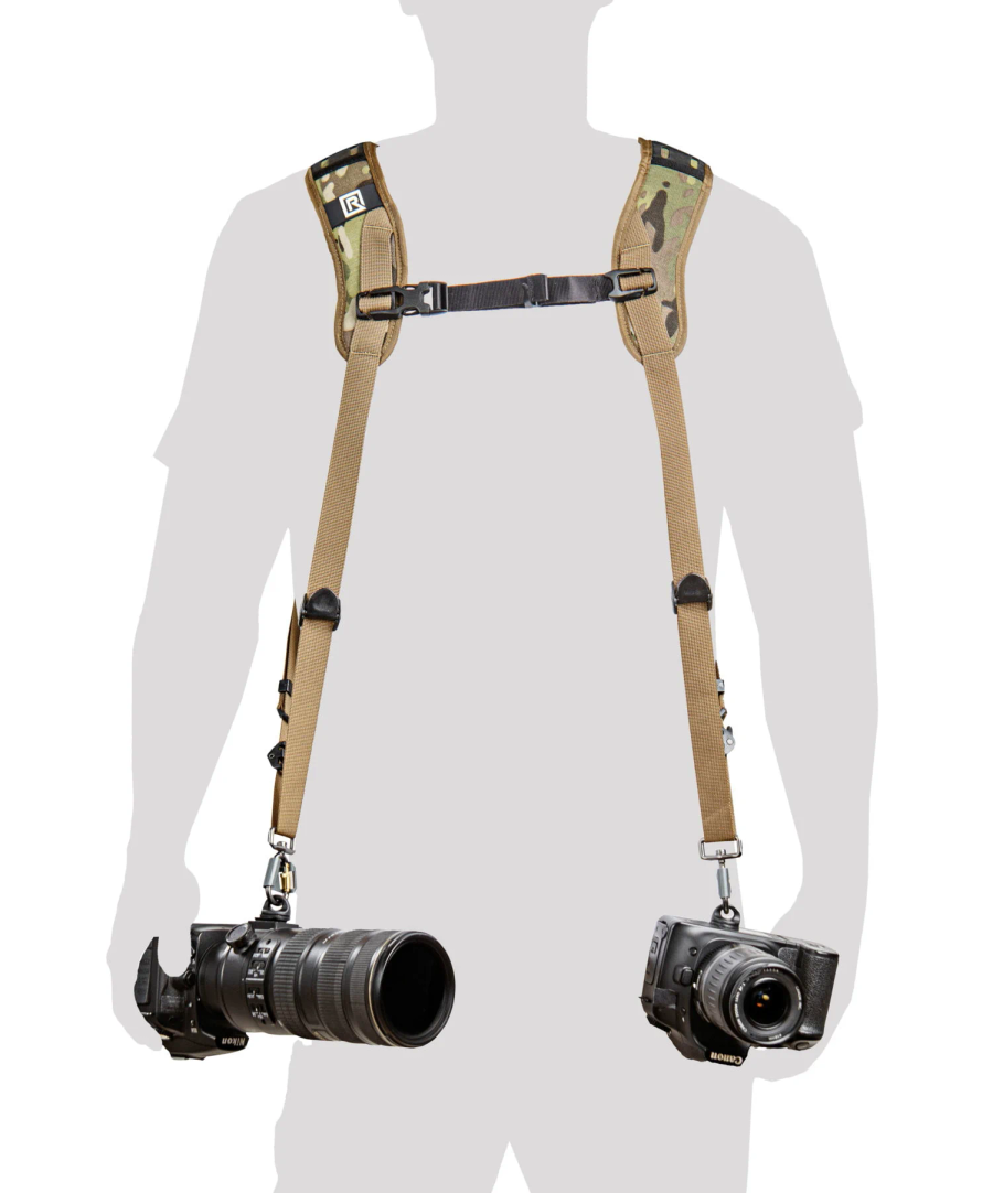 BlackRapid Double Multi- Terrain Camo Dual Camera Harness