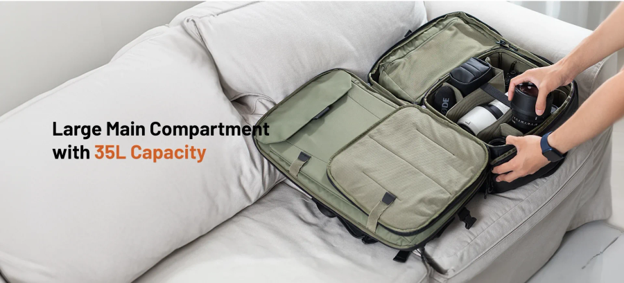 PGYTECH OneMo Travel Backpack 35L (Twilight Black)