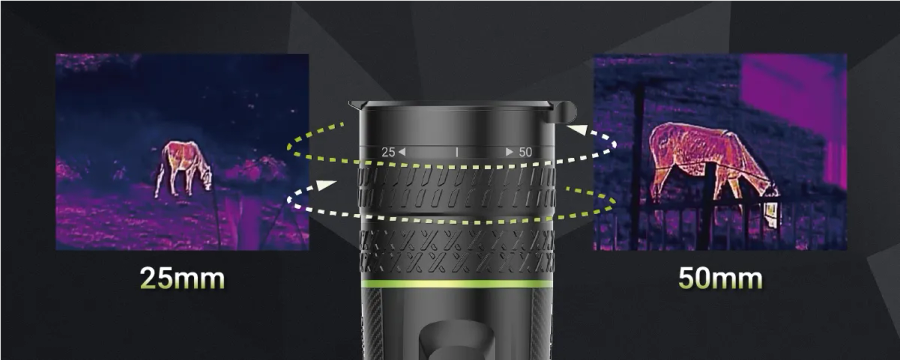 Pixfra SIRIUS Zoom Thermal Monocular OLED  50mm Pix 640x512 Dis 1920x1080