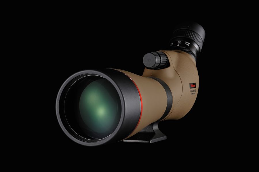 Vixen Geoma III ED 80mm Spotting Scope Angled With 20-60x Zoom