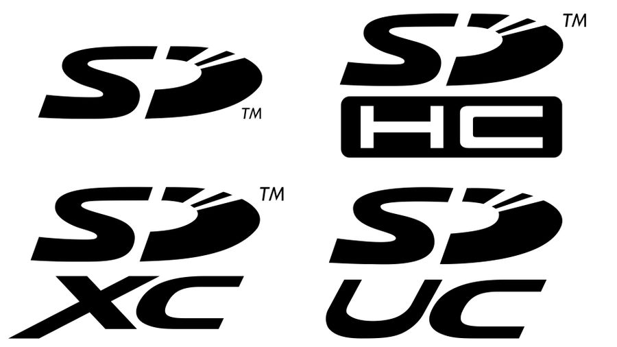 SD Cards Storage Capacity-Logos