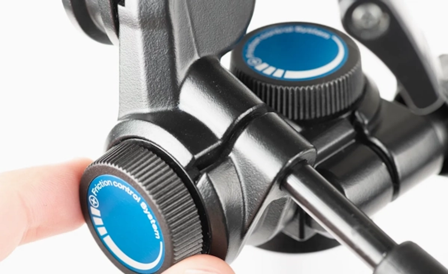 Slik SH-747FC 3-Way Head with QD Plate & Friction Control