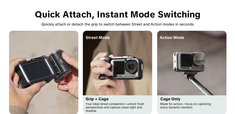 PGYTECH OSMO ACTION 6 StreetPro Grip Kit